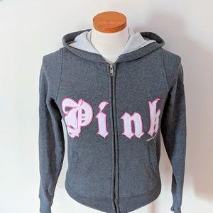 Pink Victoria's Secret Gray Sweater